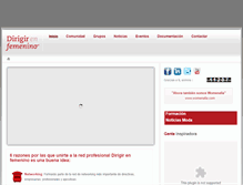 Tablet Screenshot of dirigirenfemenino.com